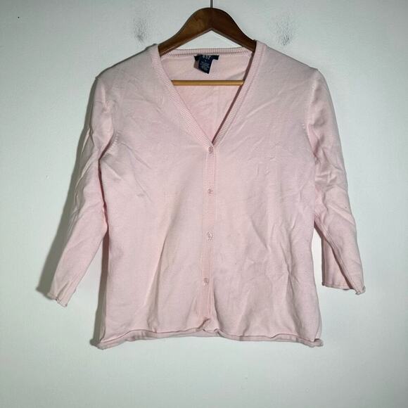 GAP Pink Relaxed Button Down Cardigan - Picture 1 of 3